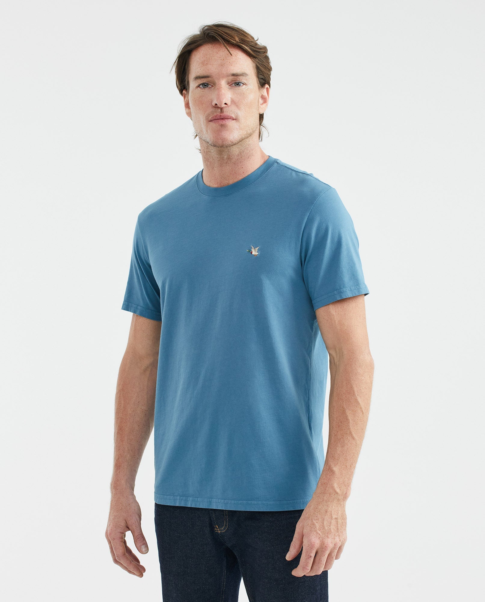 Men's Slim Fit Crew Neck T-Shirt Chest Chevignon Duck 100% Cotton - 1