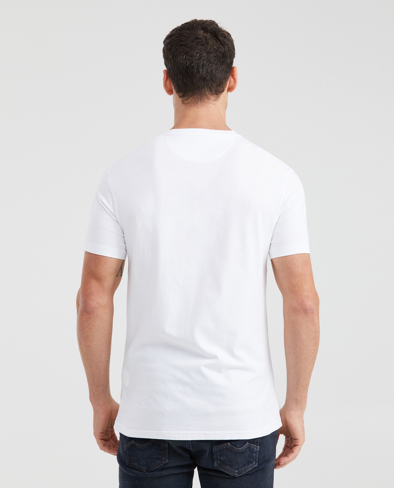 Men's Slim Fit Graphic T-Shirt Print Front Side Details 100% Cotton - 4