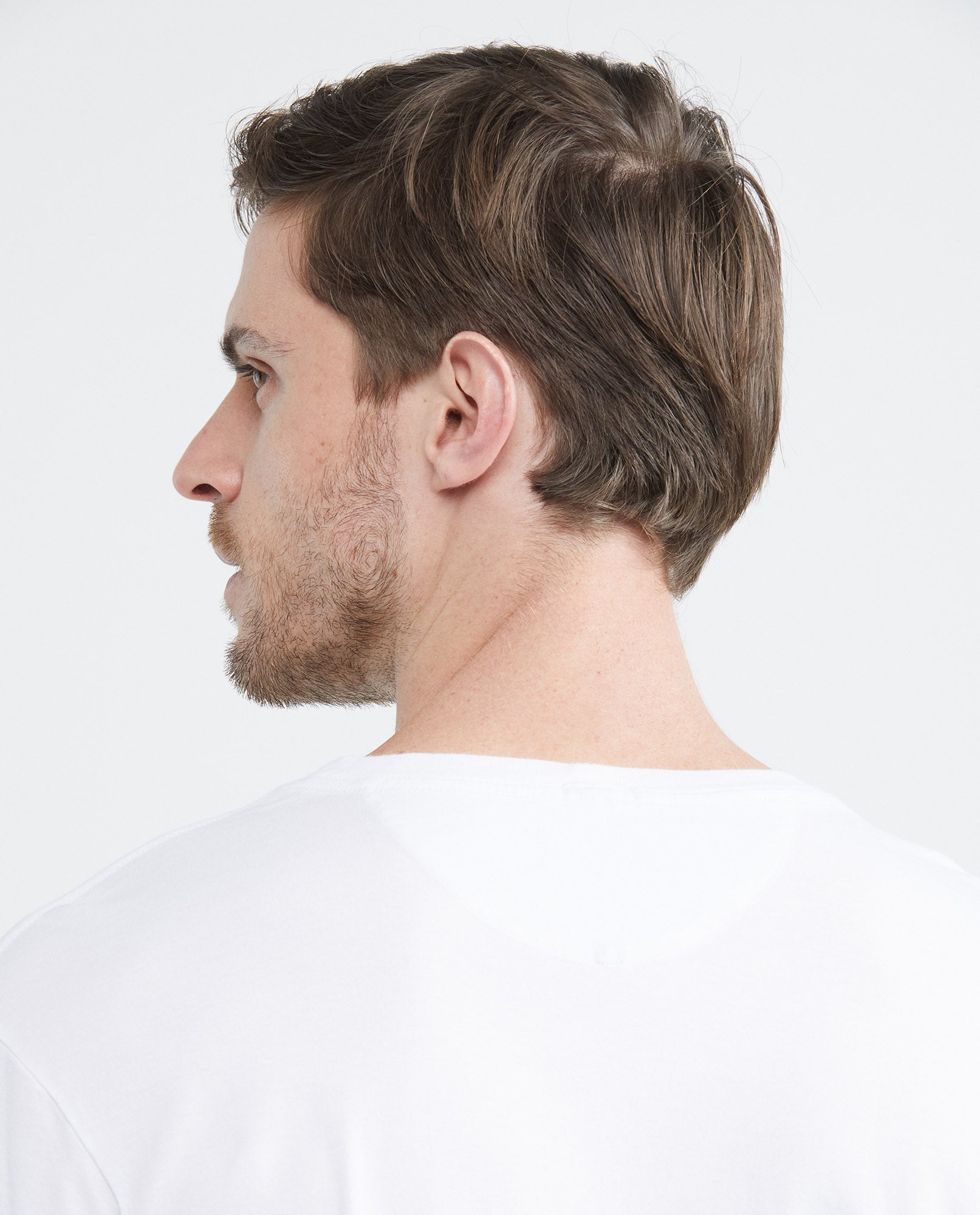 Men's Slim Fit-T-shirts - Off-White - 5