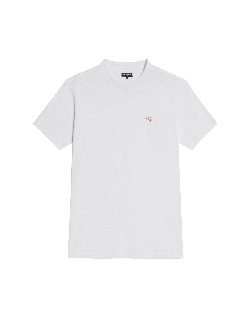 Men's Slim Fit Crew Neck T-shirt in Cotton Stretch Blend, Navigate - 1