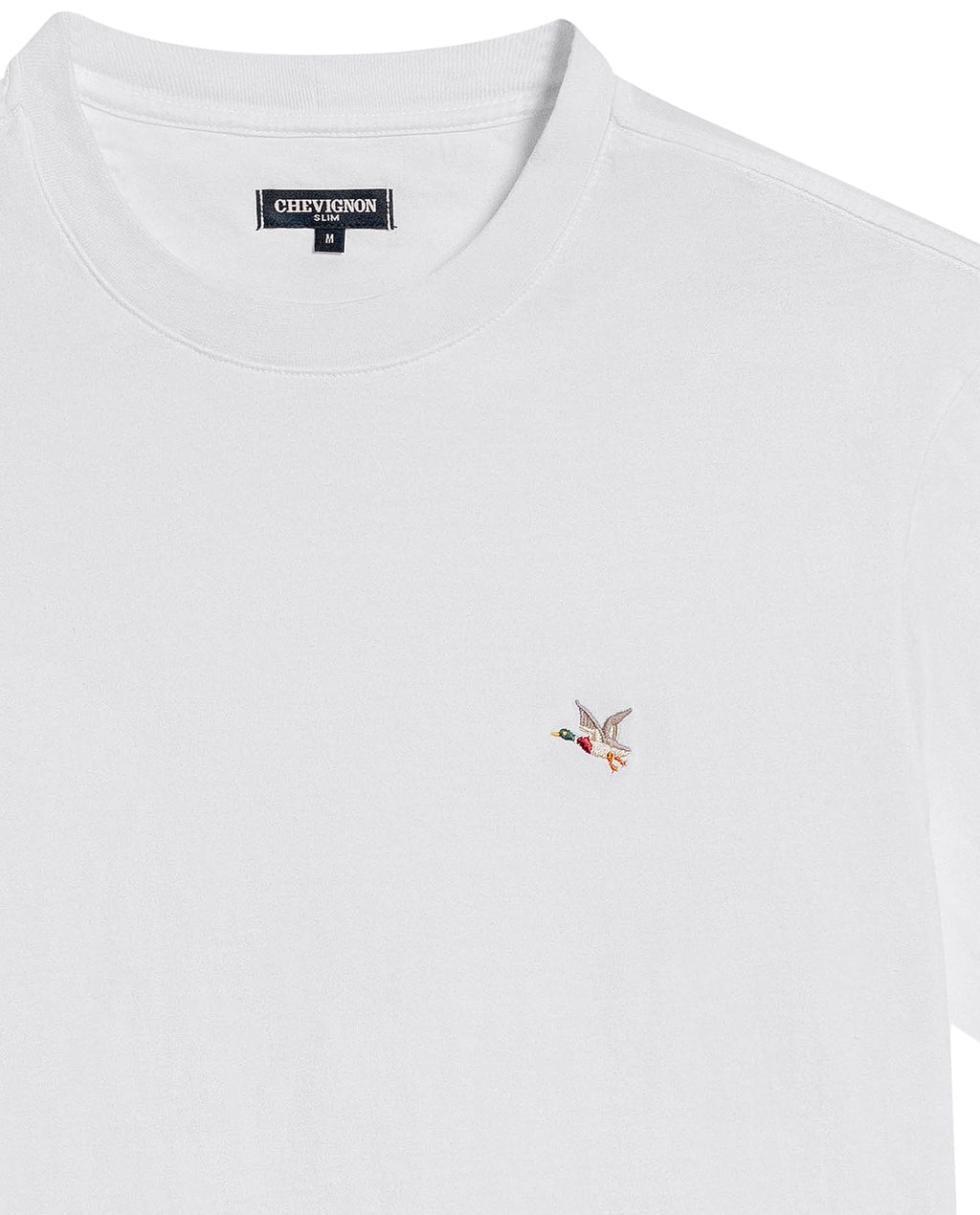 Men's Slim Fit Crew Neck T-shirt in Cotton Stretch Blend, Navigate - 3