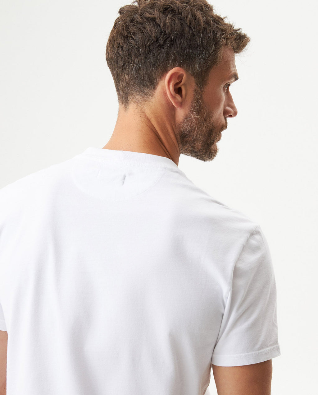 Men's Slim Fit Crew Neck T-shirt in Cotton Stretch Blend, Navigate - 7