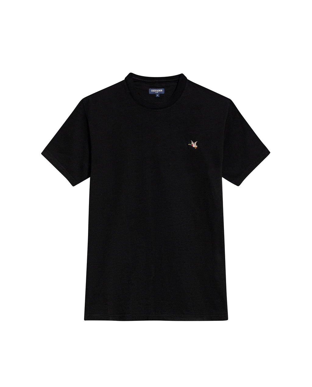 Men's Slim Fit Crew Neck T-shirt in Cotton Stretch Blend, Navigate - 1