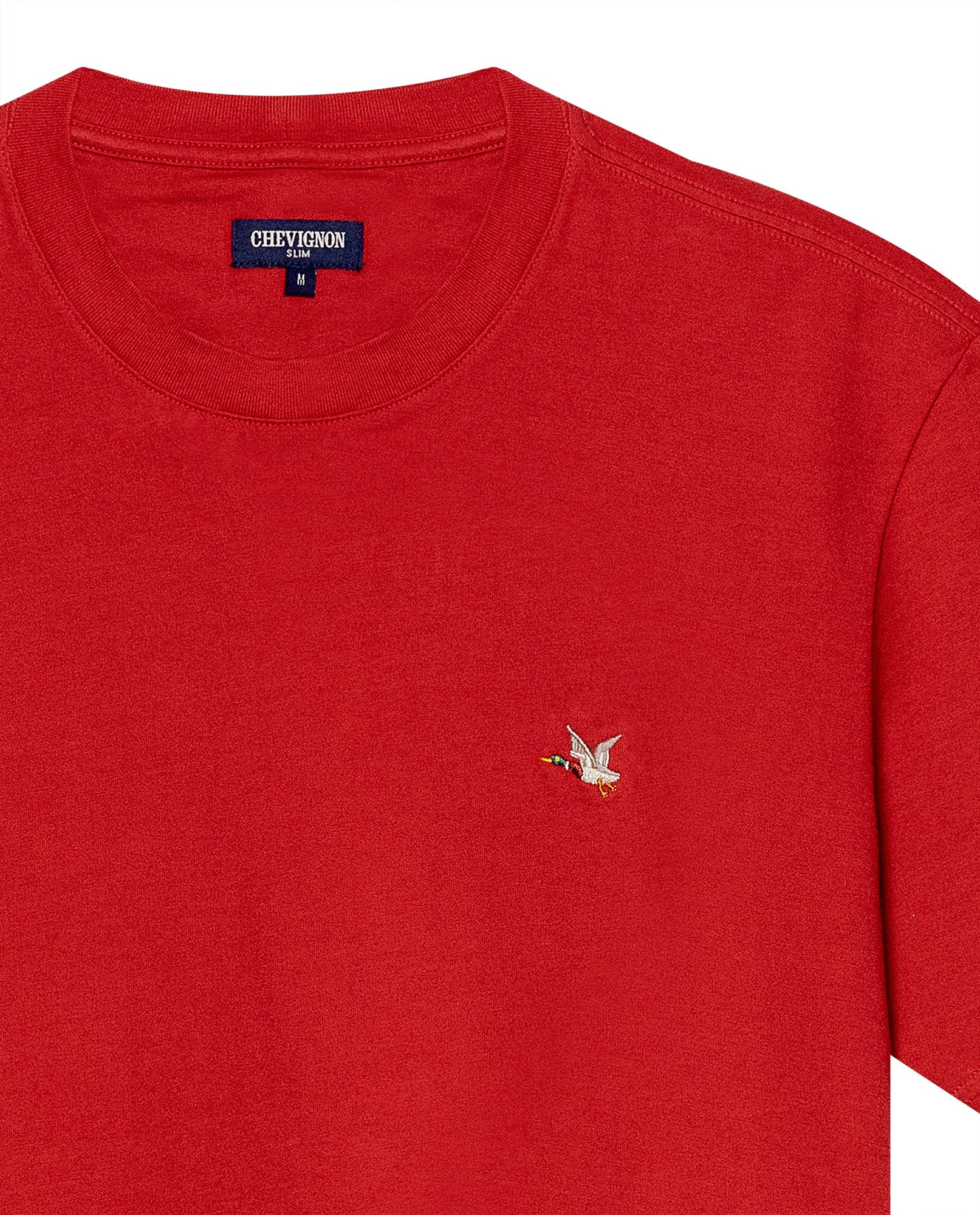 Men's Slim Fit Crew Neck T-shirt in Cotton Stretch Blend, Navigate - 7