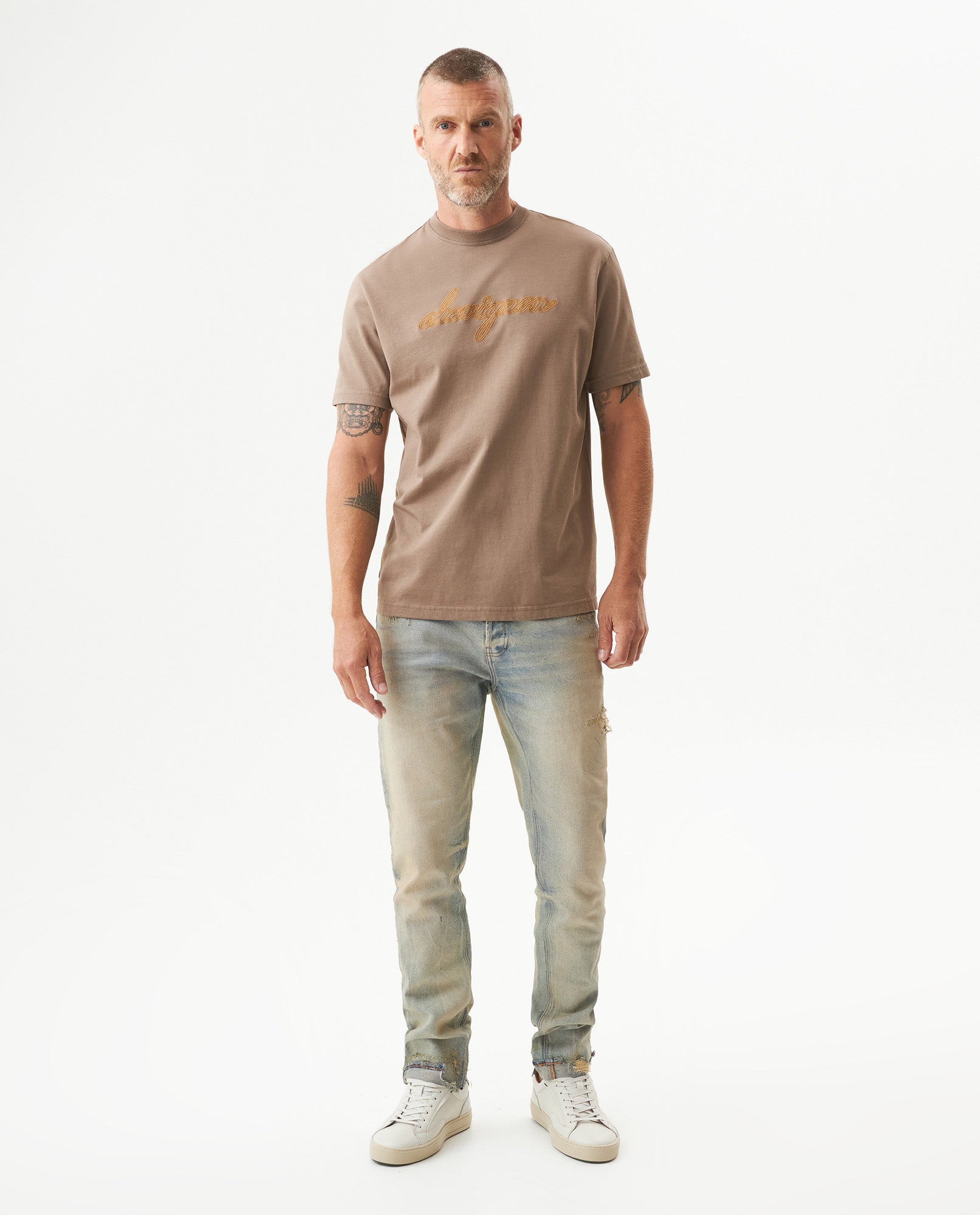 Men's Graphic Classic Fit T-shirt in Cotton, Horizon - 3