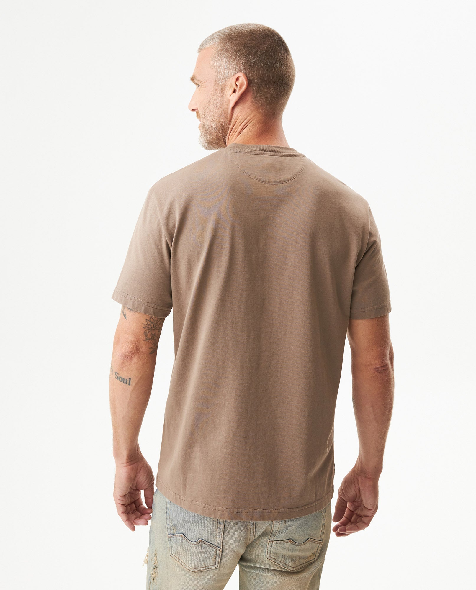 Men's Graphic Classic Fit T-shirt in Cotton, Horizon - 5