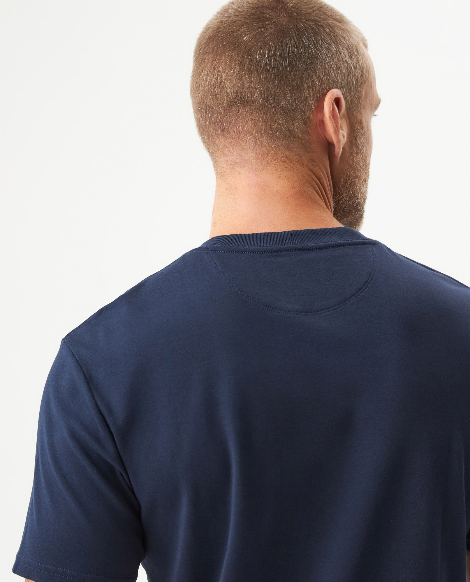 Men's Slim Fit Short Sleeve T-shirt in Cotton, Sailor - 6