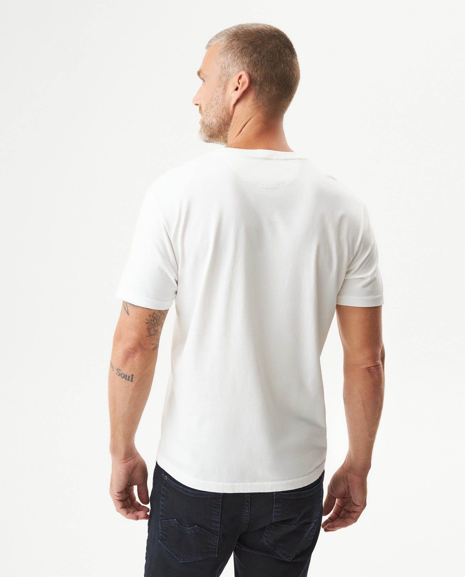 Men's Slim Fit T-shirt in Cotton, Mariner - 5