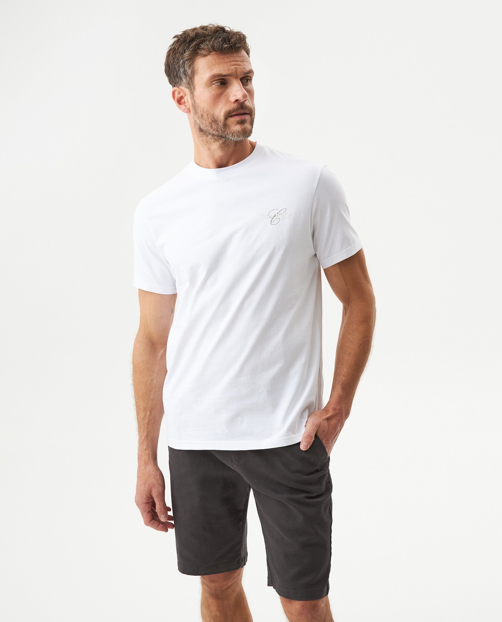Men's Slim Fit T-shirt in Cotton, Coordinates - 2