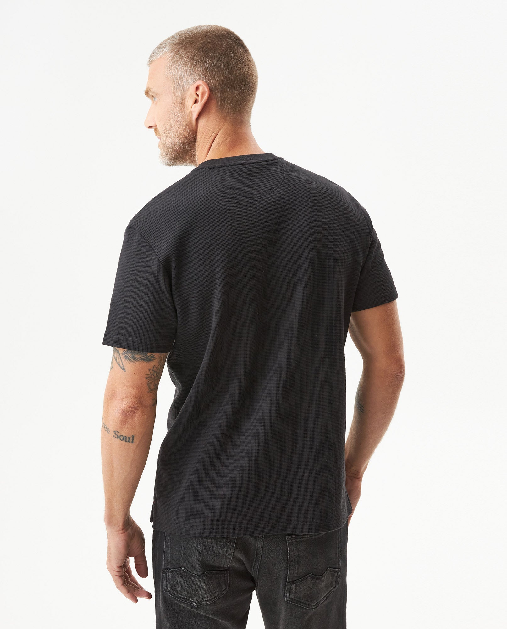 Men's Slim Fit Short Sleeve T-shirt in Cotton-Polyester Blend, Plaza - 4