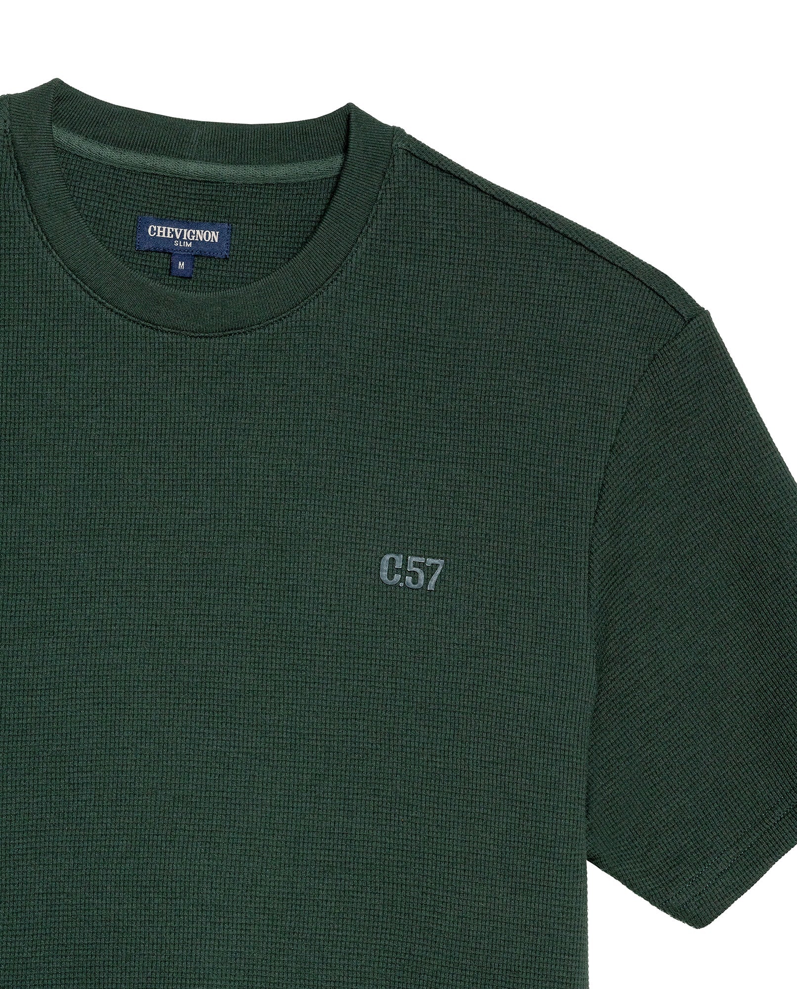 Men's Slim Fit Short Sleeve T-shirt in Cotton-Polyester Blend, Plaza - 7