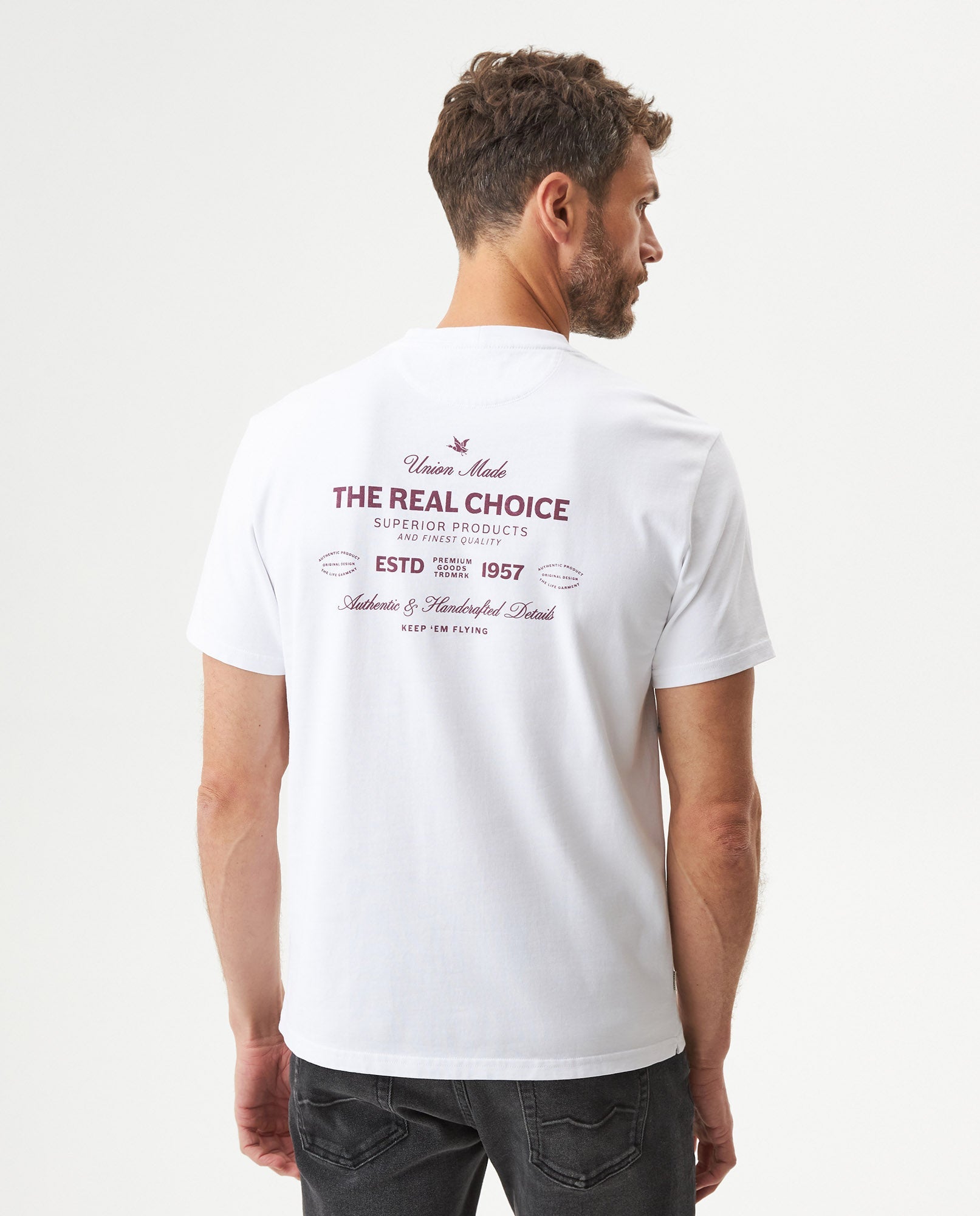 Men's Classic Fit Short Sleeve T-shirt in Cotton, Ballroom - 5