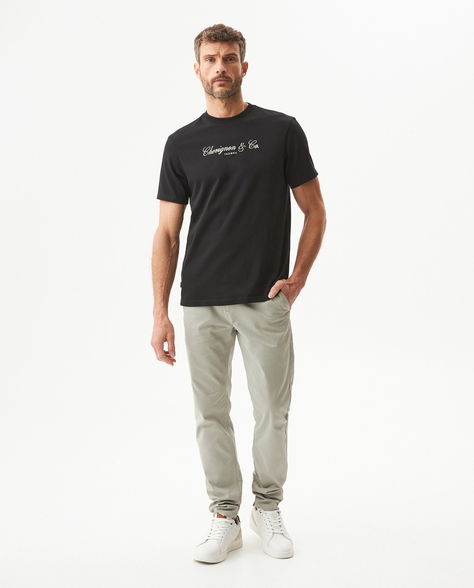 Men's Classic Fit Short Sleeve T-shirt in Cotton, Ballroom - 3