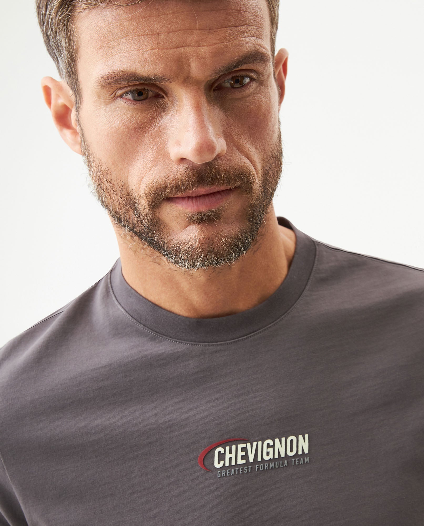 Men's Racing Slim Fit T-shirt in Cotton, Majestic - 4