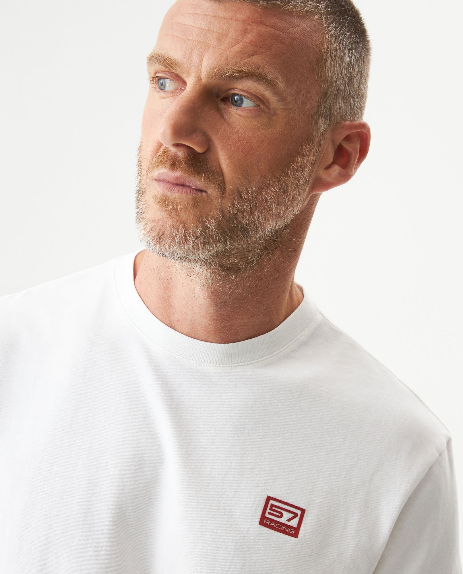 Men's Racing Graphic Classic Fit T-shirt in Cotton, Captain 63_649G904_BLA110601_5